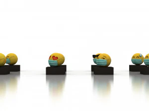 emoji 3d ad for coronavirus 3D Model