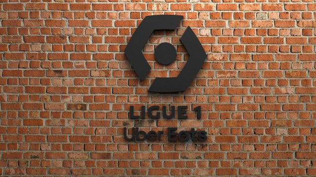 ligue 1 logo Modello di stampa 3D .c4d .max .obj .3ds .fbx .stl .blend 