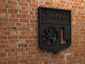 olympique lyonnais logo 3D प्रिंट मॉडल
