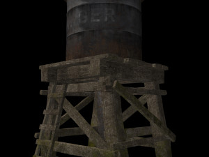 industrial water tank 3D Model