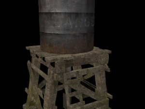 industrial water tank 3D Model