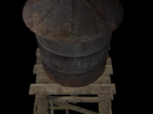 industrial water tank 3D Model