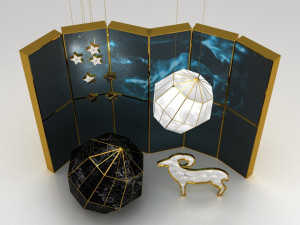 eid al adha shop window decoration 3D-Modell