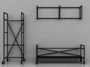 industrial tv unit Model 3D