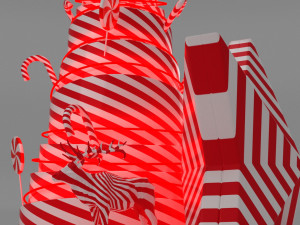 Lollipop christmas tree 3D Model