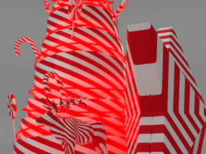 Lollipop christmas tree 3D Model