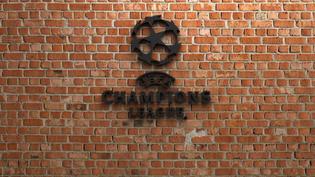 champions league logo 3D Print Model .c4d .max .obj .3ds .fbx .stl .blend