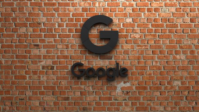 google logo 3D printmodel .c4d .max .obj .3ds .fbx .stl .blend 