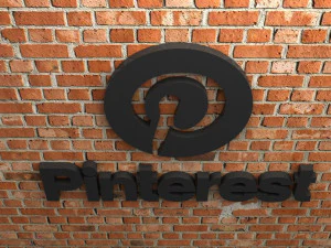 pinterest logo 3D Print Model