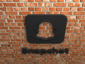 snapchat logo 3D Print Model