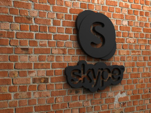 skype logo 3D Print Model