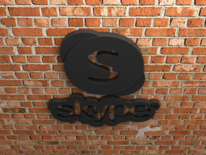 skype logo 3D Print Model