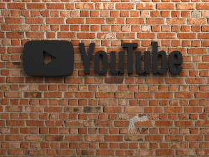 youtube logo 3D Print Model