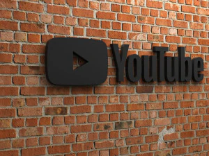 youtube logo 3D Print Model