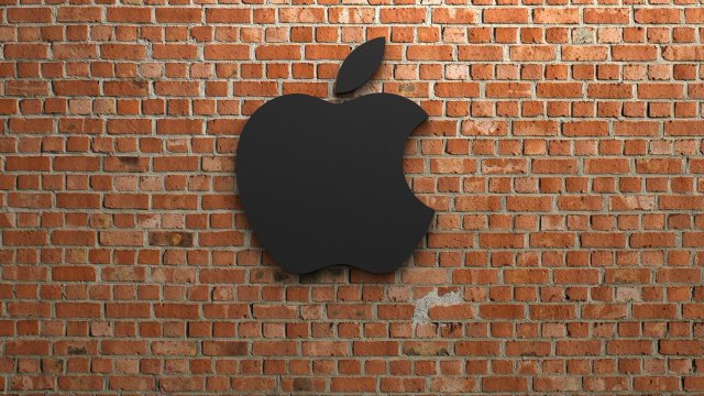 apple logo 3D Print Model .c4d .max .obj .3ds .fbx .stl .blend 