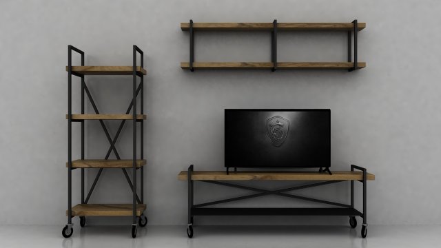 Industrial TV Unit 3D Model .c4d .max .obj .3ds .fbx .stl .blend 