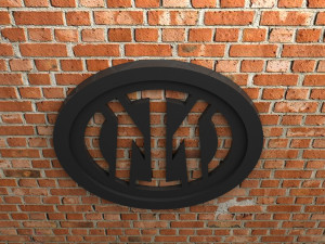 Inter Milan New Logo 3Dプリントモデル