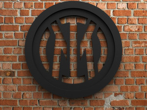 Inter Milan New Logo 3Dプリントモデル