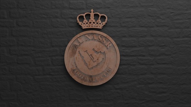 Al Nasser Football Club Logo 3D Принт Модель .c4d .max .obj .3ds .fbx .stl .blend 