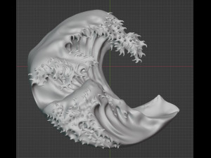 The Great Wave off Kanagawa 3D 打印模型