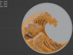The Great Wave off Kanagawa 3D 打印模型