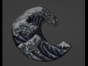 The Great Wave off Kanagawa 3D 打印模型
