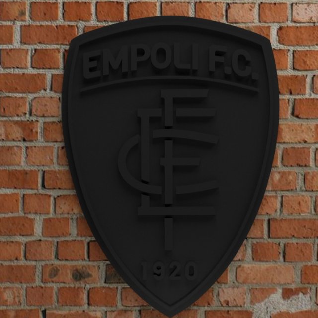 Empoli F Logo Modello di stampa 3D .c4d .max .obj .3ds .fbx .stl .blend 