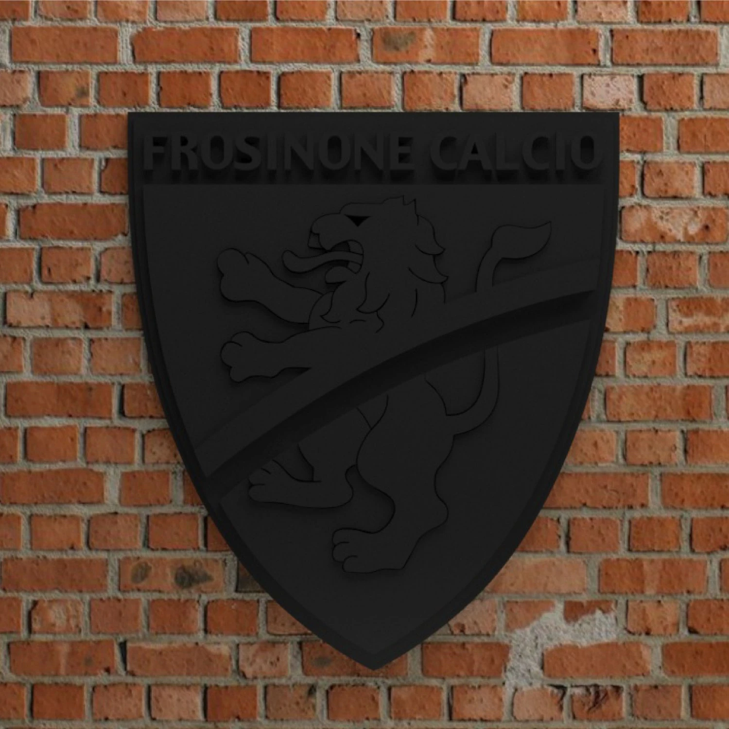 Frosinone Calcio Logo 3D Print Model .c4d .max .obj .3ds .fbx .stl .blend
