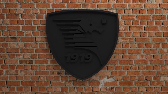 US Salernitana 1919 Logo 3D Print Model .c4d .max .obj .3ds .fbx .stl .blend 