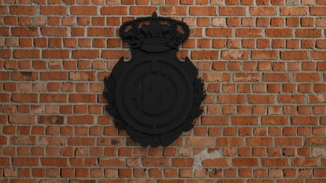 RCD Mallorca Logo 3D Принт Модель .c4d .max .obj .3ds .fbx .stl .blend 
