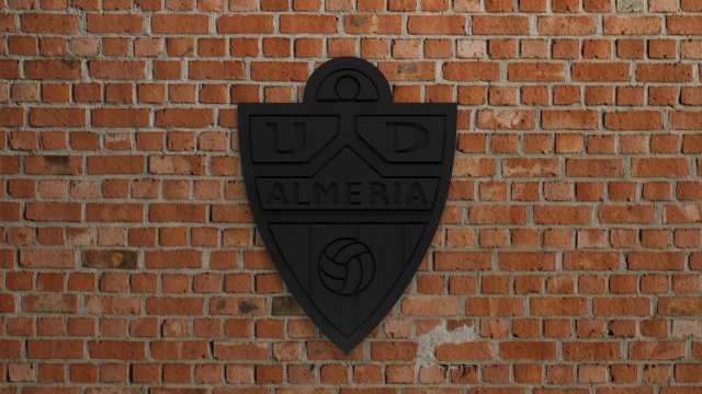 UD Almera Logo 3D Print Model .c4d .max .obj .3ds .fbx .stl .blend 