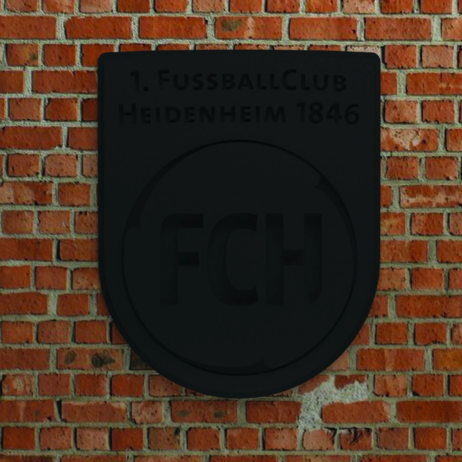 1 FC Heidenheim Logo 3D Print Model .c4d .max .obj .3ds .fbx .stl .blend 