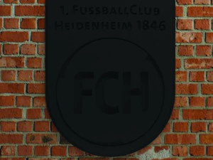 1 FC Heidenheim Logo 3D Print Model