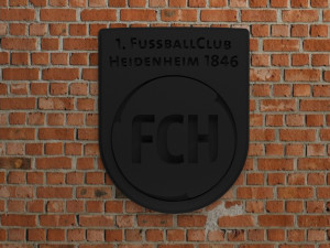 1 FC Heidenheim Logo Modelo de Impressão 3D