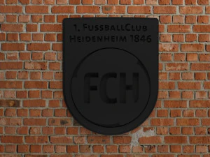 1 FC Heidenheim Logo 3D Print Model
