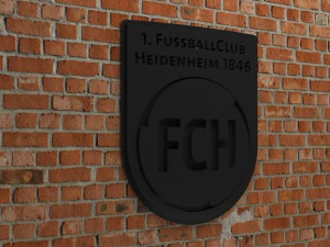 1 FC Heidenheim Logo 3D Print Model