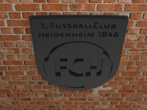 1 FC Heidenheim Logo Modelo de Impressão 3D