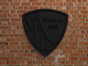 VfL Bochum 1848 Logo 3Dプリントモデル