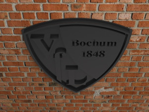 VfL Bochum 1848 Logo 3Dプリントモデル