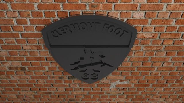 AFC Bournemouth Logo 3D 프린트 모델 .c4d .max .obj .3ds .fbx .stl .blend 