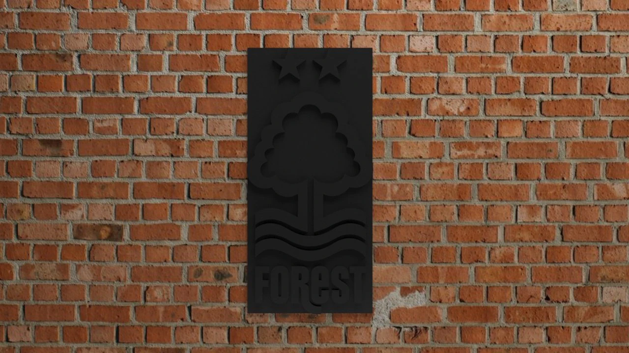 Nottingham Forest FC Logo 3D Print Model .c4d .max .obj .3ds .fbx .stl .blend 