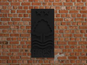 ノッティンガム フォレスト FC のロゴ 3Dプリントモデル