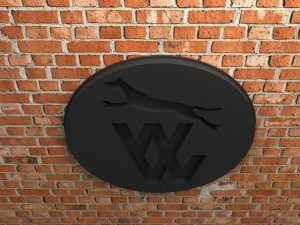 Wolverhampton Wanderers FC Logo-simple 3D-Druckmodell