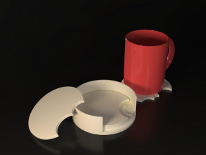 Bite Coasters Model Cetak 3D