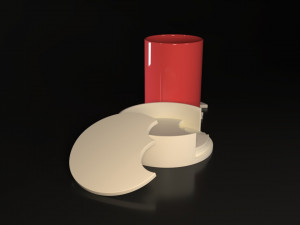 Bite Coasters Model Cetak 3D