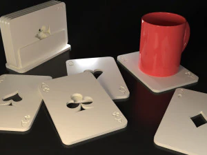 カードゲームコースター 3Dプリントモデル