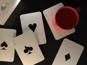 Card Game Coasters 3D-printmodel