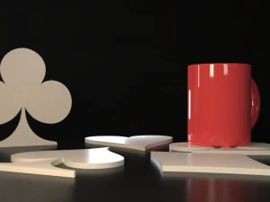 Porta-copos de &iacute;cones de cartas Modelo de Impressão 3D