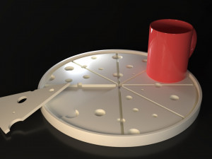 Cheese Slices Coasters 3D प्रिंट मॉडल