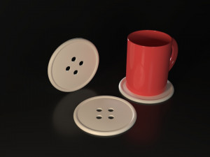 Clothes Button Coasters 3D-printmodel